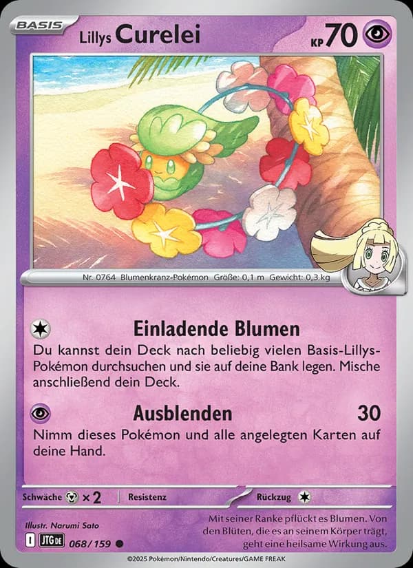 Lillys Curelei card in German