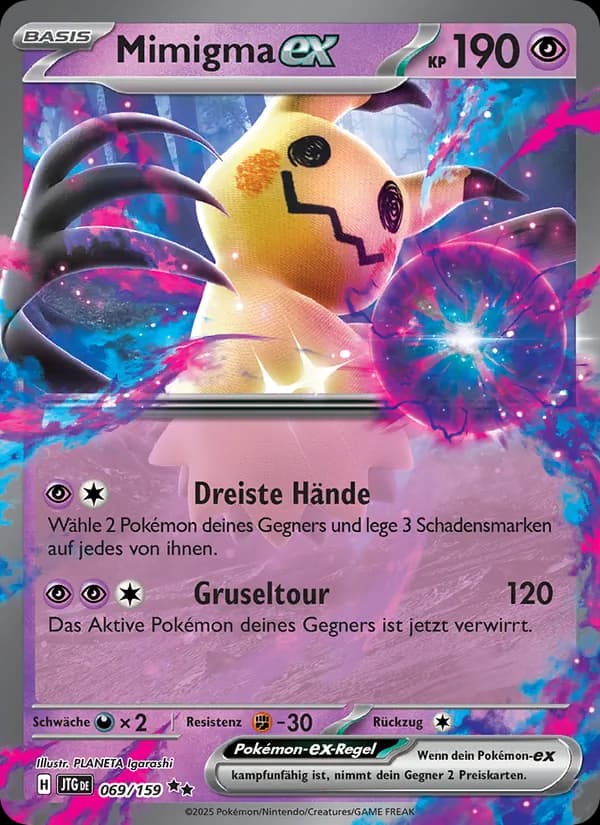 Mimigma-ex card in German