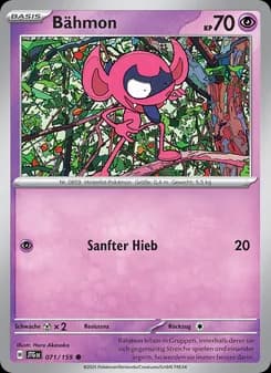 Bähmon card in German