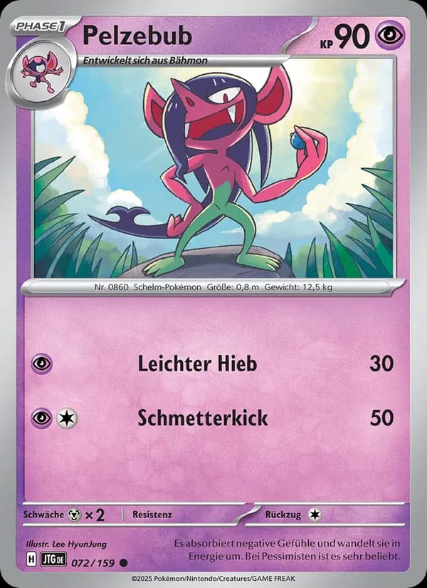 Pelzebub card in German