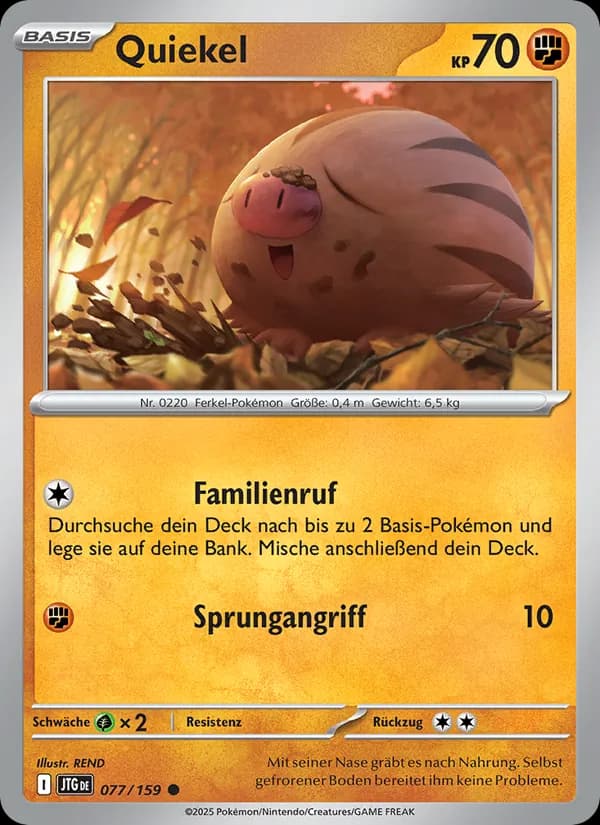 Quiekel card in German