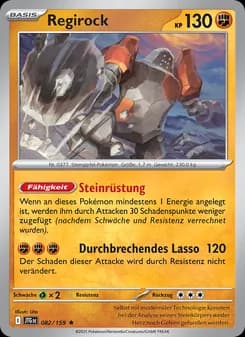 Regirock card in German