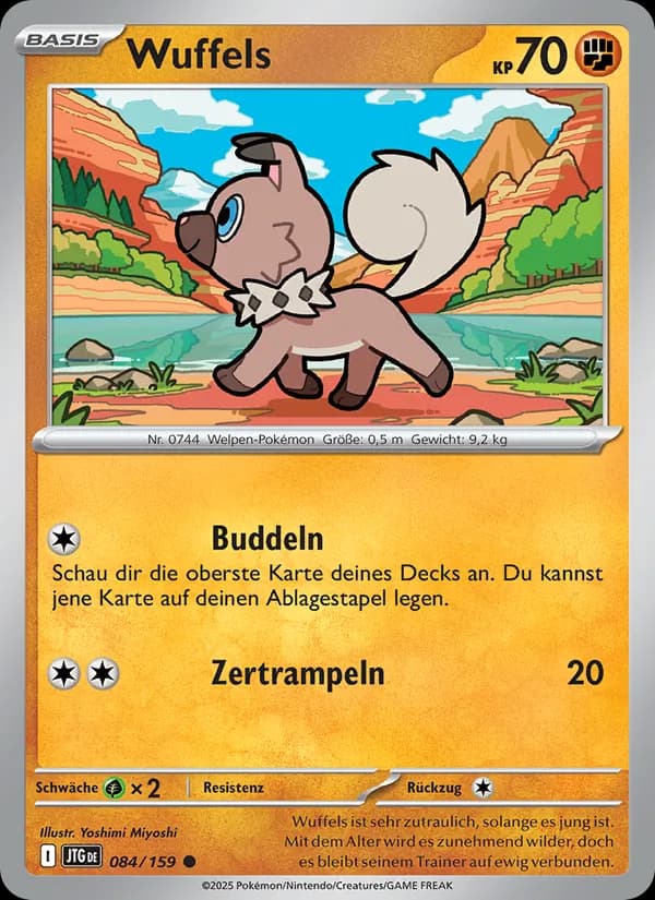 Wuffels card in German