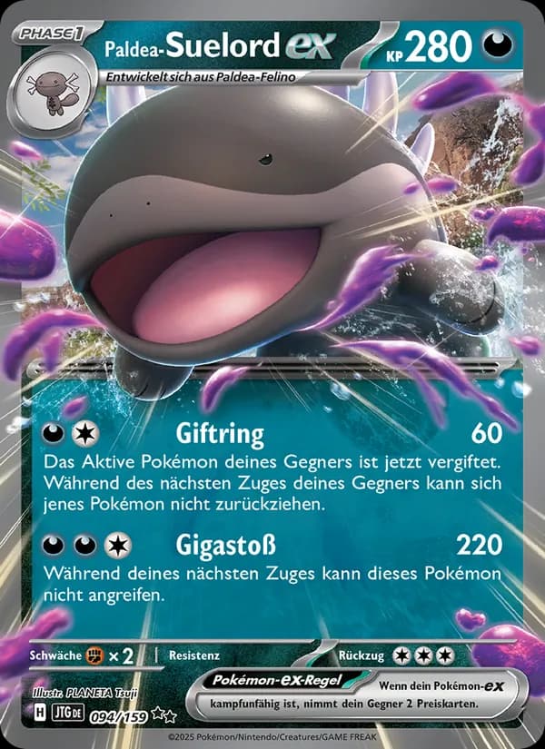 Paldea-Suelord-ex card in German