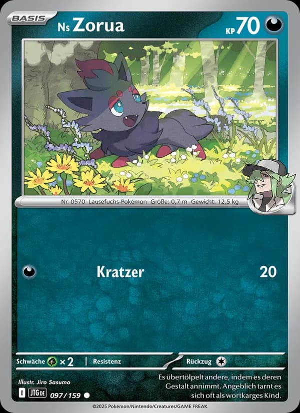Ns Zorua card in German