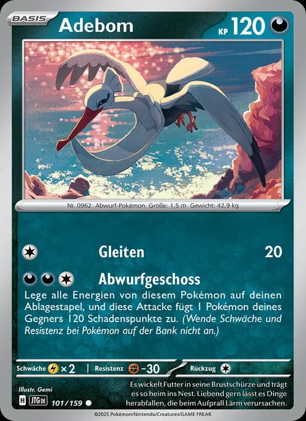 Adebom card in German