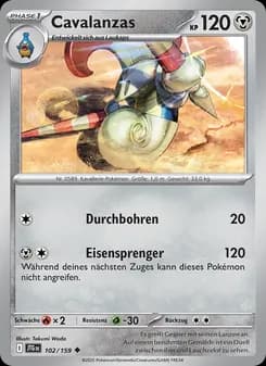 Cavalanzas card in German