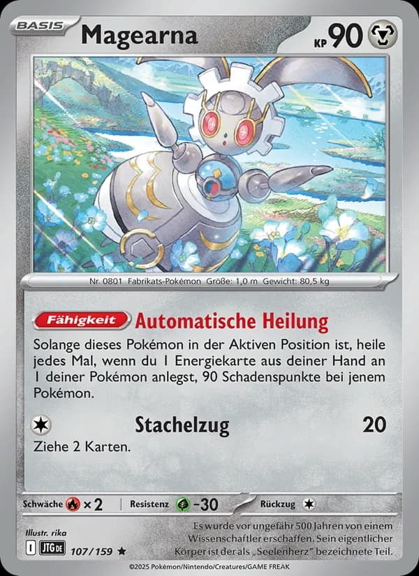 Magearna card in German