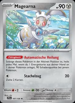 Magearna card in German