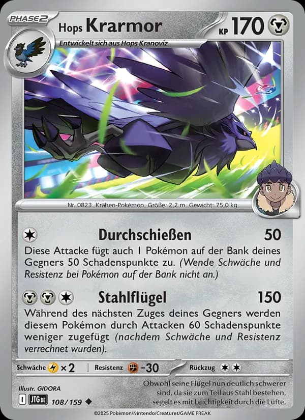 Hops Krarmor card in German