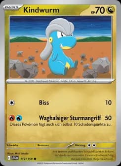 Kindwurm card in German