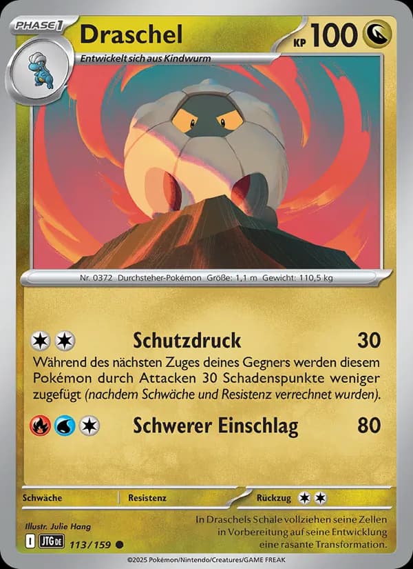 Draschel card in German