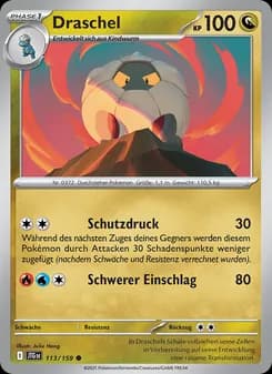 Draschel card in German