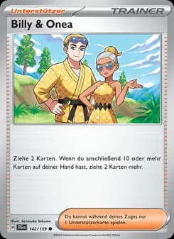Billy & Onea card in German