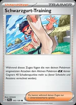 Schwarzgurt-Training card in German