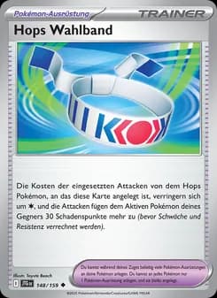 Hops Wahlband card in German