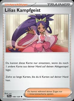 Lilias Kampfgeist card in German