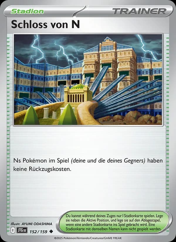 Schloss von N card in German