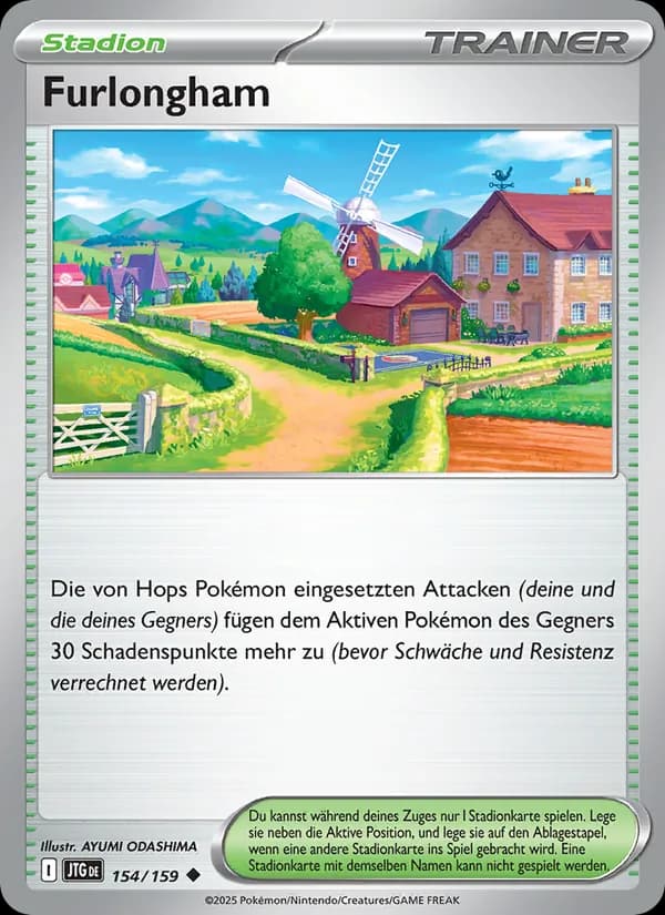 Furlongham card in German
