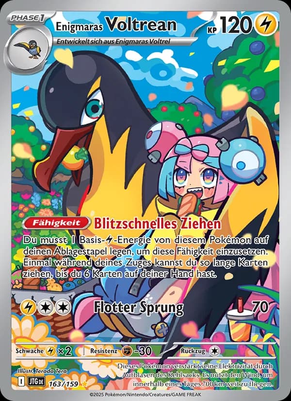 Enigmaras Voltrean card in German