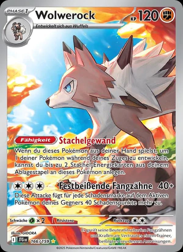 Wolwerock card in German
