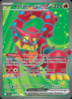 Volcanion-ex card in German