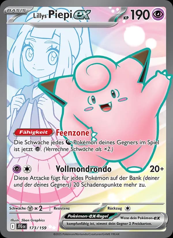 Lillys Piepi-ex card in German