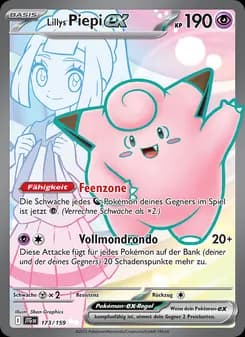 Lillys Piepi-ex card in German