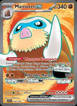 Mamutel-ex card in German