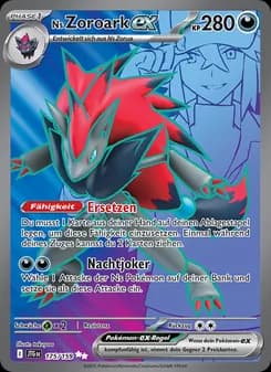 Ns Zoroark-ex card in German