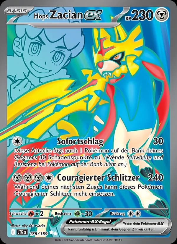 Hops Zacian-ex card in German