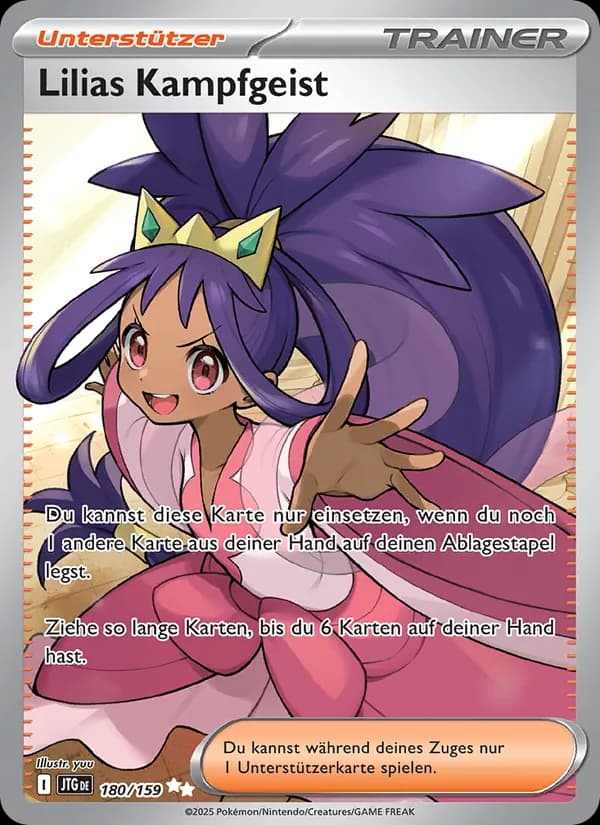 Lilias Kampfgeist card in German