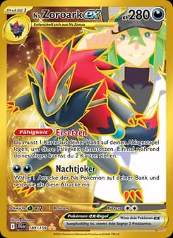 Ns Zoroark-ex card in German