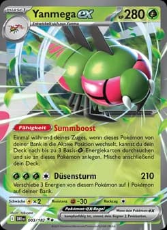 Yanmega-ex card in German