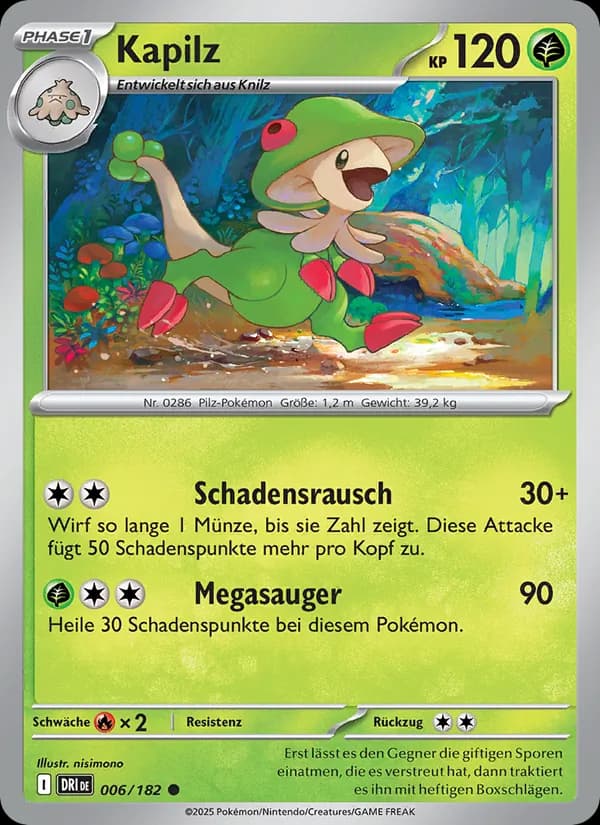 Kapilz card in German