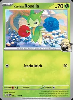 Cynthias Roselia card in German