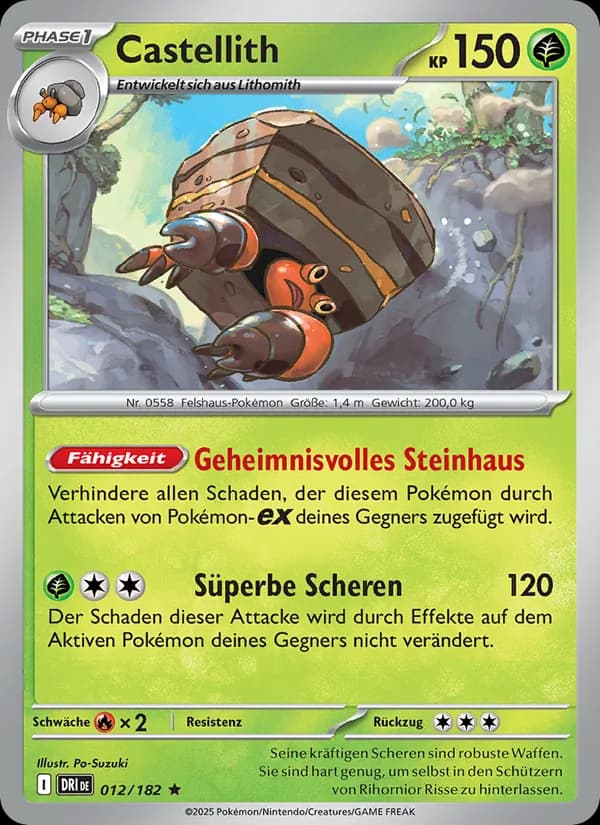 Castellith card in German