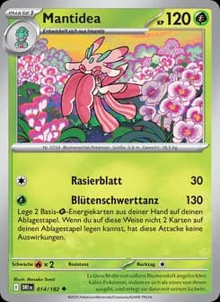 Mantidea card in German