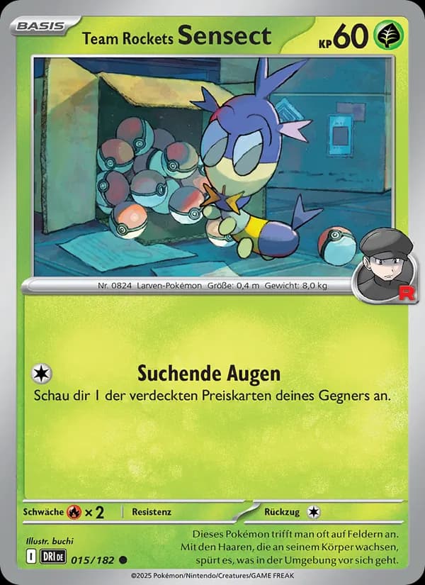 Team Rockets Sensect card in German