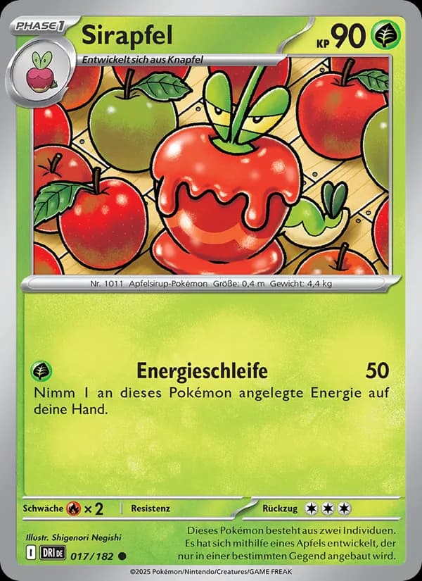 Sirapfel card in German