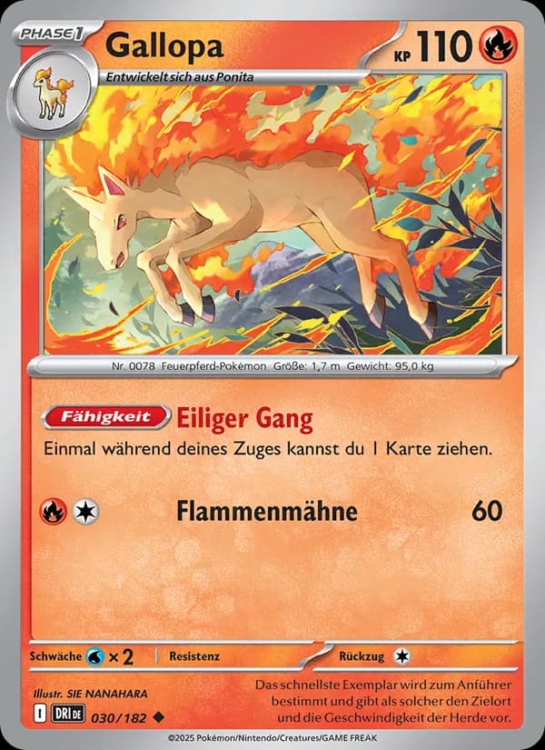 Gallopa card in German