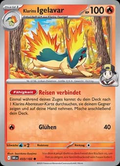 Klarins Igelavar card in German