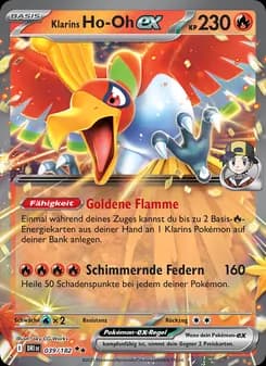 Klarins Ho-Oh-ex card in German