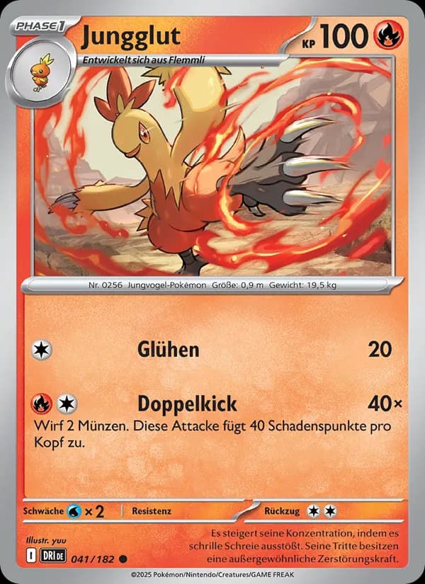 Jungglut card in German