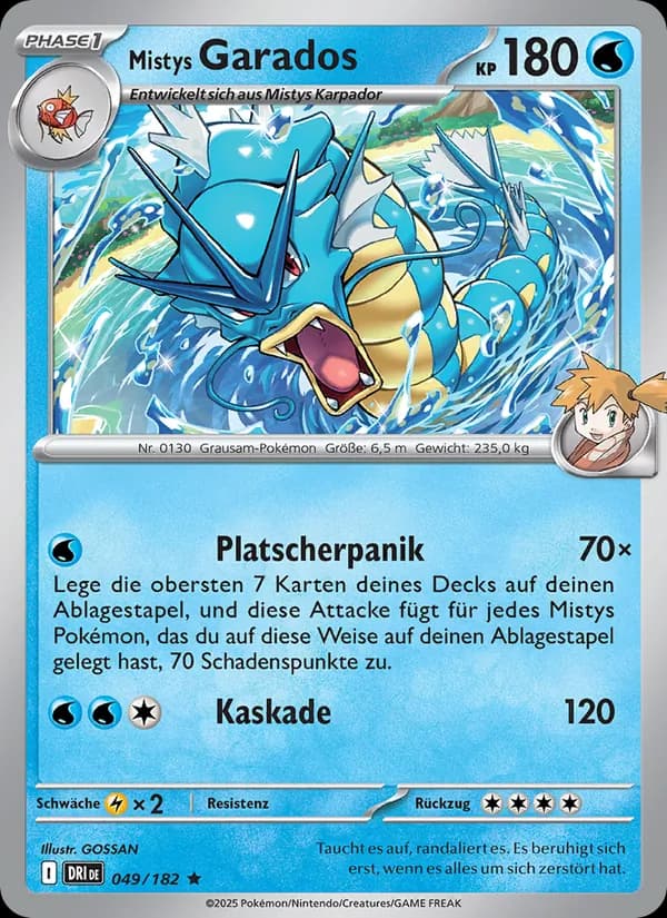 Mistys Garados card in German