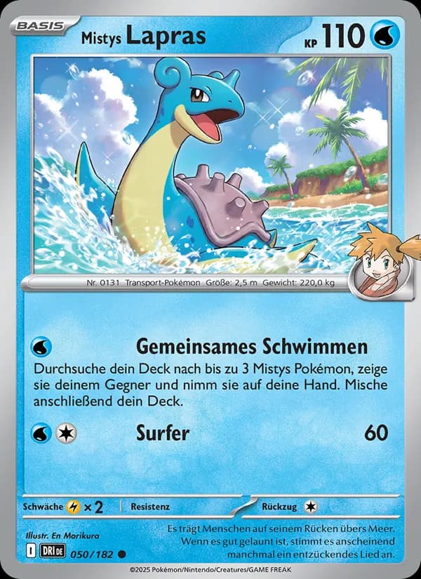 Mistys Lapras card in German