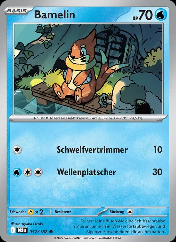 Bamelin card in German