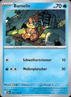 Bamelin card in German