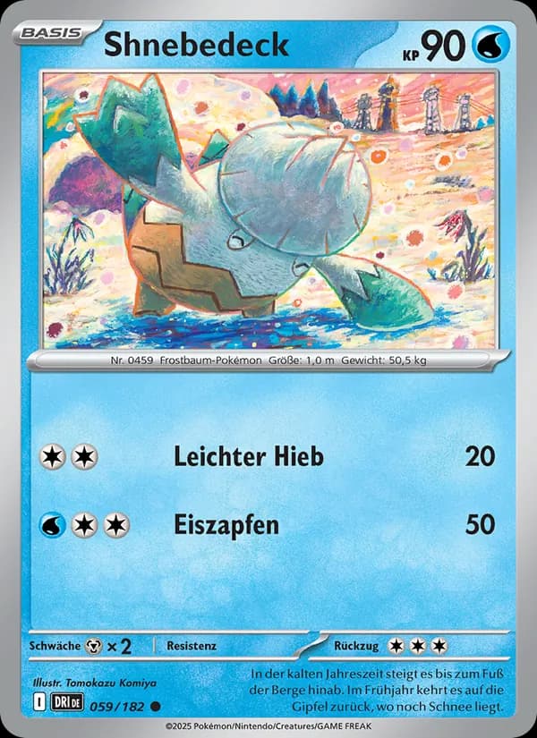 Shnebedeck card in German