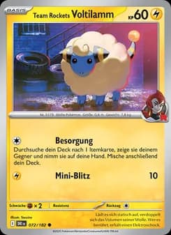 Team Rockets Voltilamm card in German